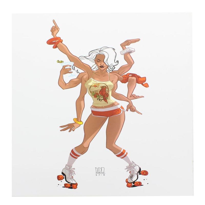\'Disco Spiral\'\' 8X10 Art Print By Ramon Perez (Nerd Block Nycc16 Exclusive)