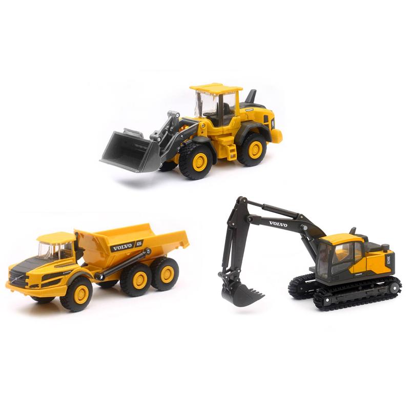 \'Volvo Construction Vehicles\'\' Set Of 3 Pieces Diecast Models By New Ray