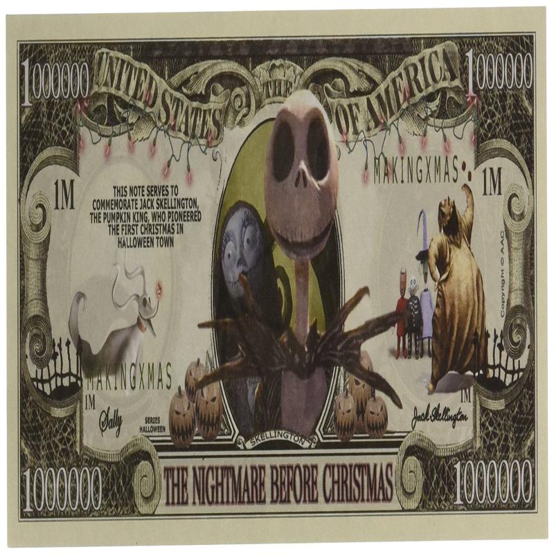(25) Nightmare Before Christmas Million Dollar Bill