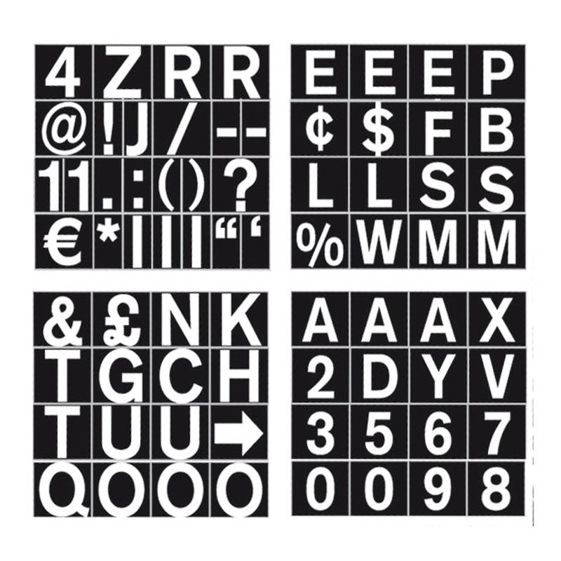 .75\'\' Magnetic Set Of Letters, Numbers & Symbols
