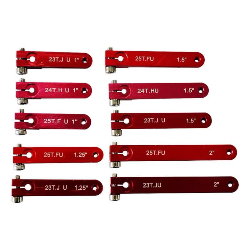1 Pcs Cnc Aluminum High Torque Heavy Duty Servo Arms 25T Servo Horn Compatible With Futaba Servo Extended Arms (1.5 Inch, 25T)