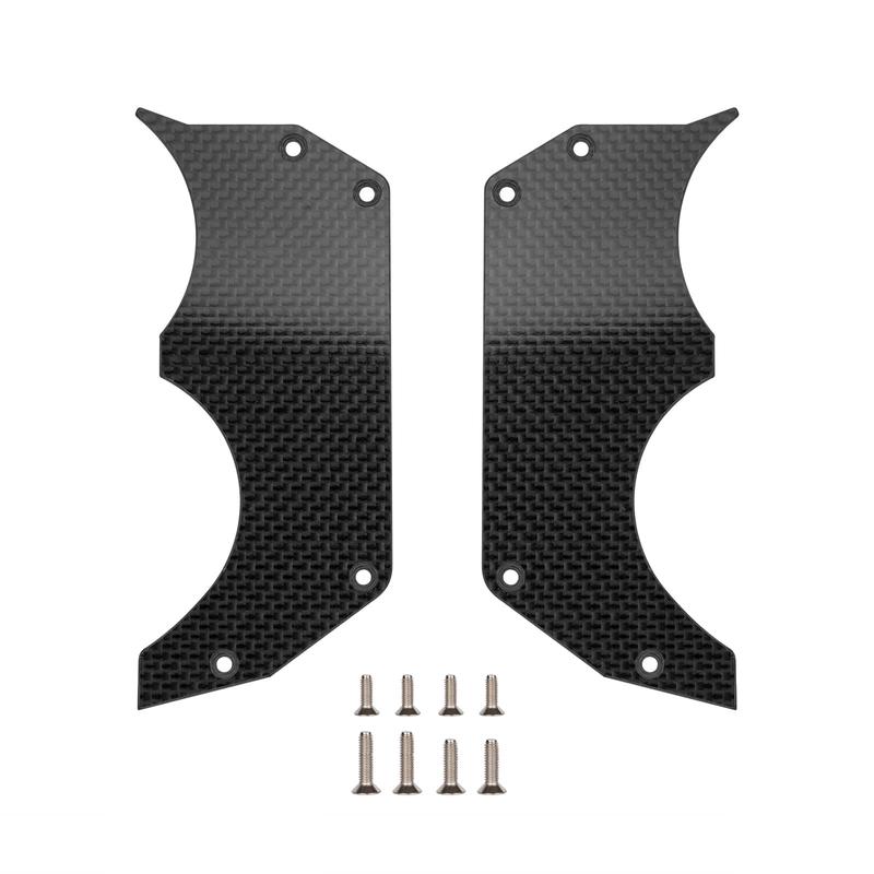 1.5Mm Carbon Fiber Air Dam Diffuser For Arrma 6S 1/7 Infraction/Limitless/Felony,Wheel Covers Lightweight Left And Right Carbon