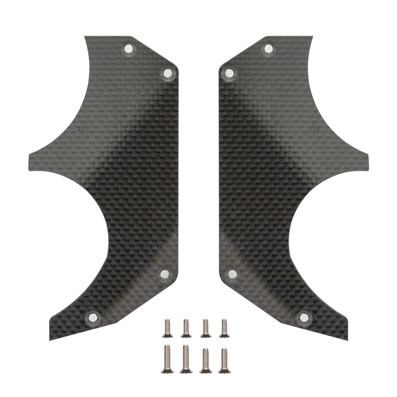 1.5MM Carbon Fiber Air Dam Diffuser for Arrma 6S 1/7 Infraction/Limitless/Felony,Wheel Covers Lightweight Left&Right Carbon Fibe