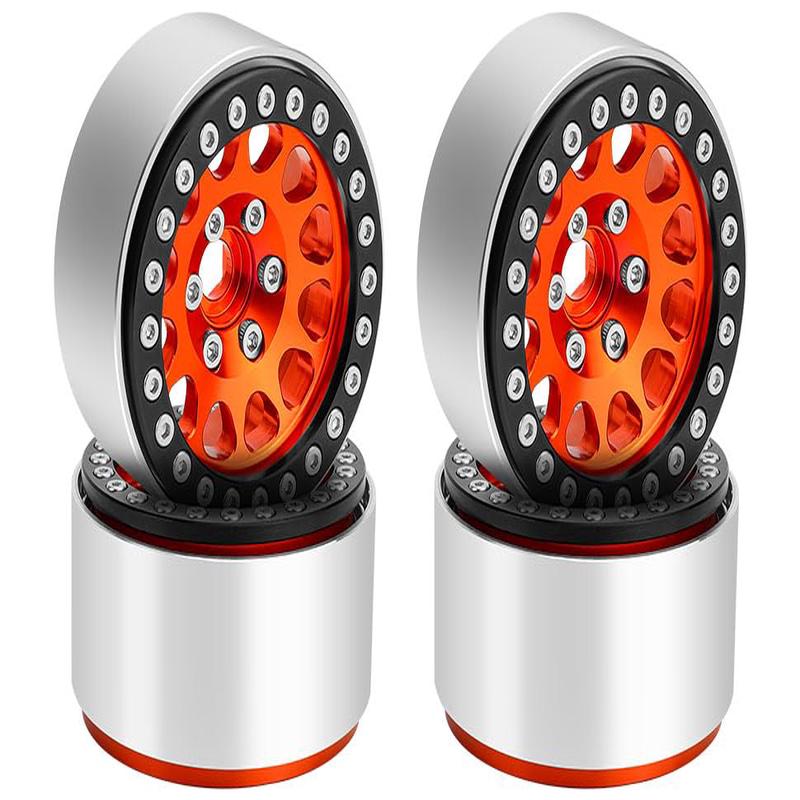 1.9 Beadlock Wheels Rim - 10Mm Aluminum Deep Dish Negative Offset Rc Crawler Wheel Hub For 1/10 Scale Rc Crawler Traxxas Trx4 Ax