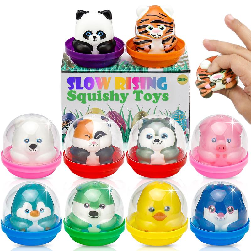10 Packs Party Favors Easter Basket Stuffers Slow Rising Stress Squishies For Kids, Holloween Birthday Goodie Bag Stuffers,Kids