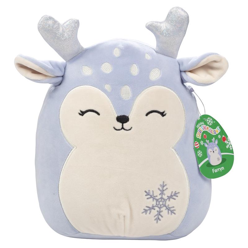 10\' Farryn The Purple Fawn Squishmallow - Kellytoy Christmas Plush Toy