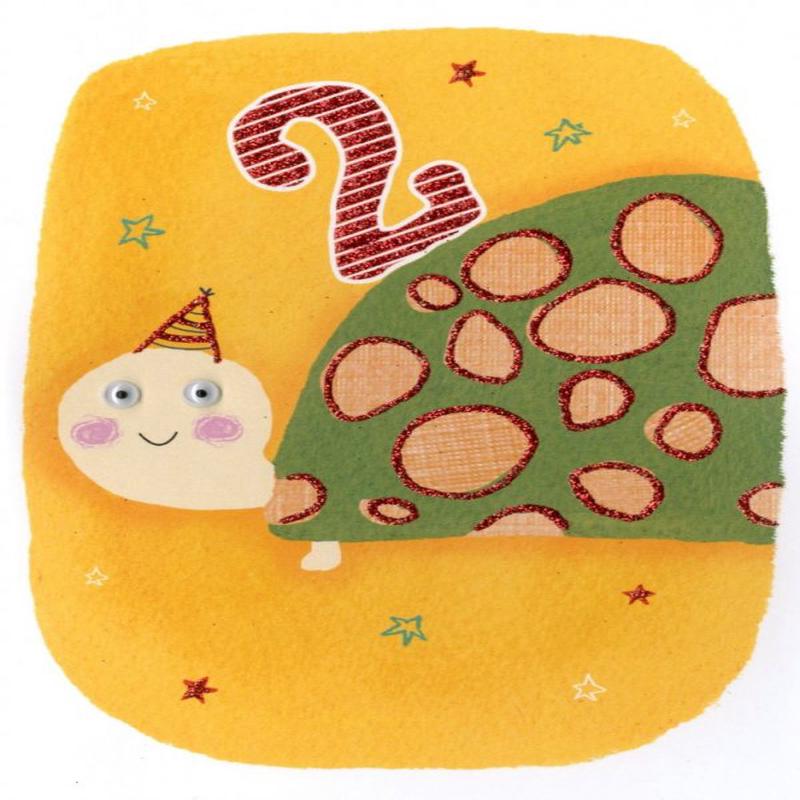 2 Birthday Turtle Blank