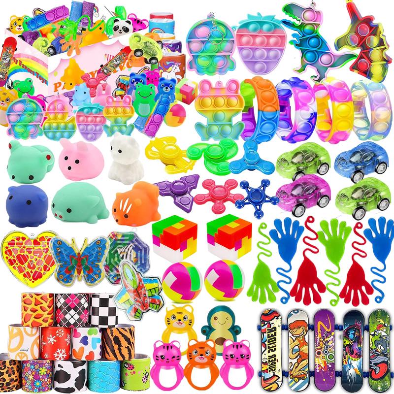 109 Pcs Party Favors For Kids 4-8, Pop Fidget Toys, Goodie Bag Stuffers, Treasure Box Toys For Classroom, Carnival Prizes, Pinat