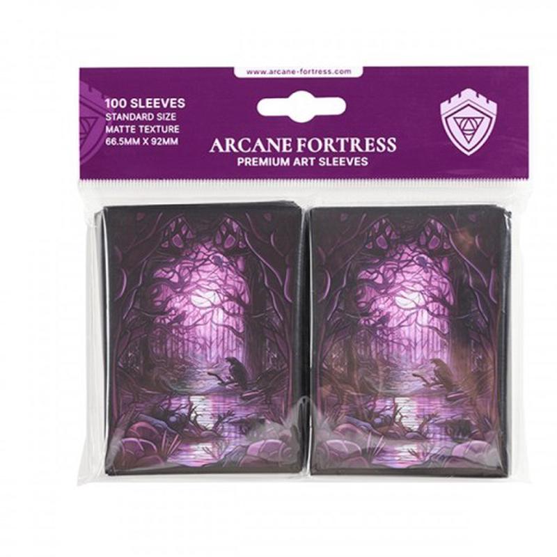 Card Sleeves: Standard- Matte Art- Stained Glass- Decaying Swamp (100 ct)