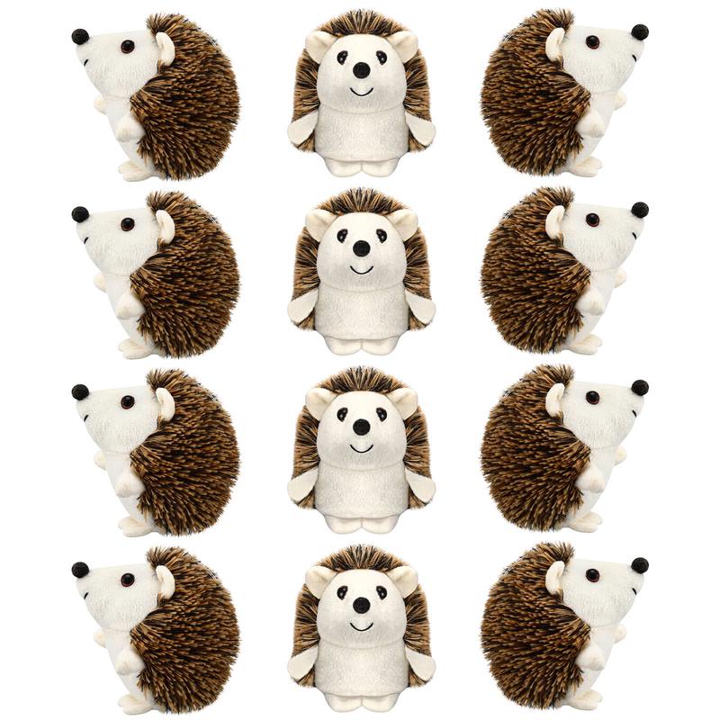 12 Pcs Mini Hedgehog Bulk Plush Stuffed Animal 4 Inch Hedgehog Plush Stuffed Toy Easter Decoration Diy Keychain Accessories Kid