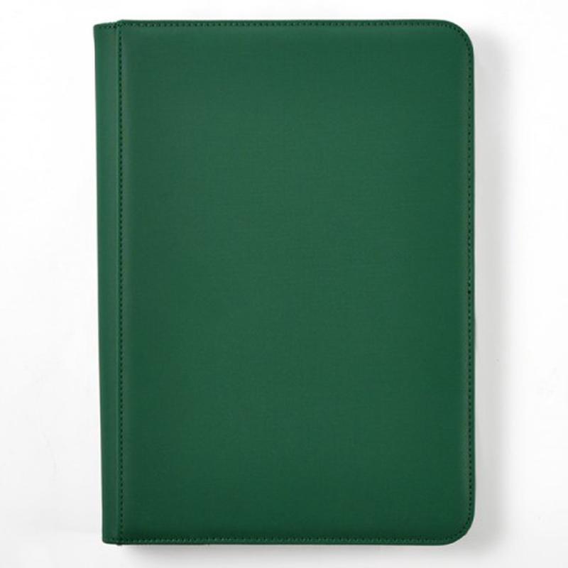 Binder: 9- Pocket- Solid Color- Green