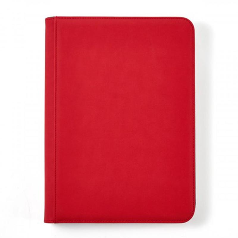 Binder: 9- Pocket- Solid Color- Red