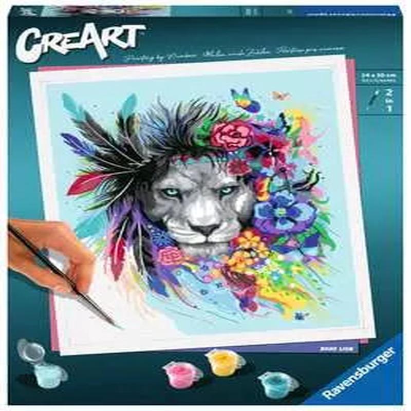 CreArt Boho Lion 9.5X12\"