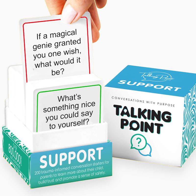 200 Safe, Trauma-Informed Conversation Starter Cards For Stronger Families - Build Support, Trust And Connection While Promoting A Sense Of Safety - Parents Adults Children\'S Therapy Icebreaker Game