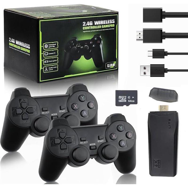 2024 New Wireless Retro Game Console,Retro Stick Game,Wireless Retro Play Game Dongle,4K Hd Plug And Play Retro Arcade Tv Gaming
