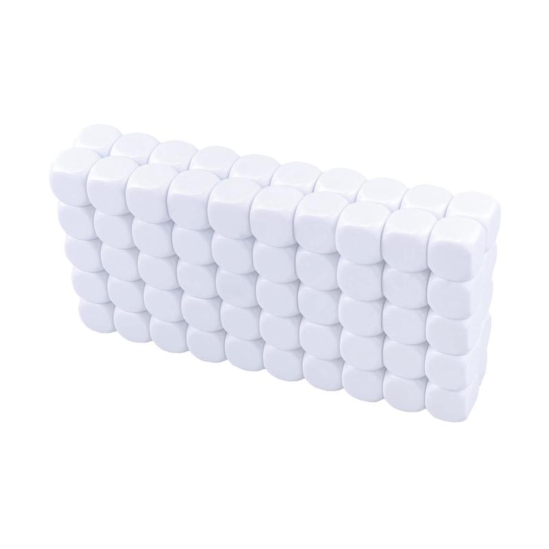 22MM Rounded Blank Six Sided Dice Lianshi Teaching Created Sesources Game Teaching Plastic Cubes Four Colors Choosable