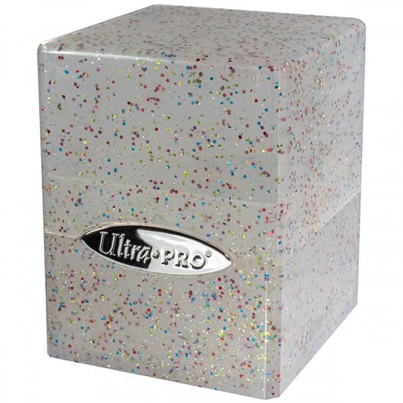 Deckbox: Satin Cube 100+ Glitter- Clear