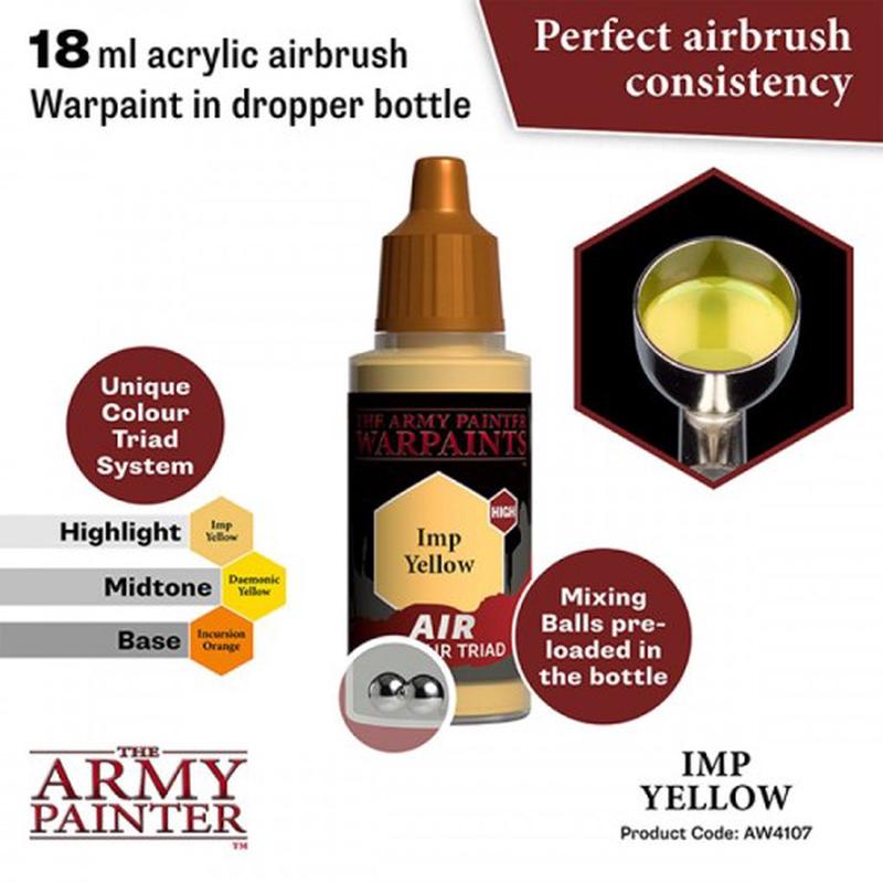 Warpaint Air: Imp Yellow, 18ml.