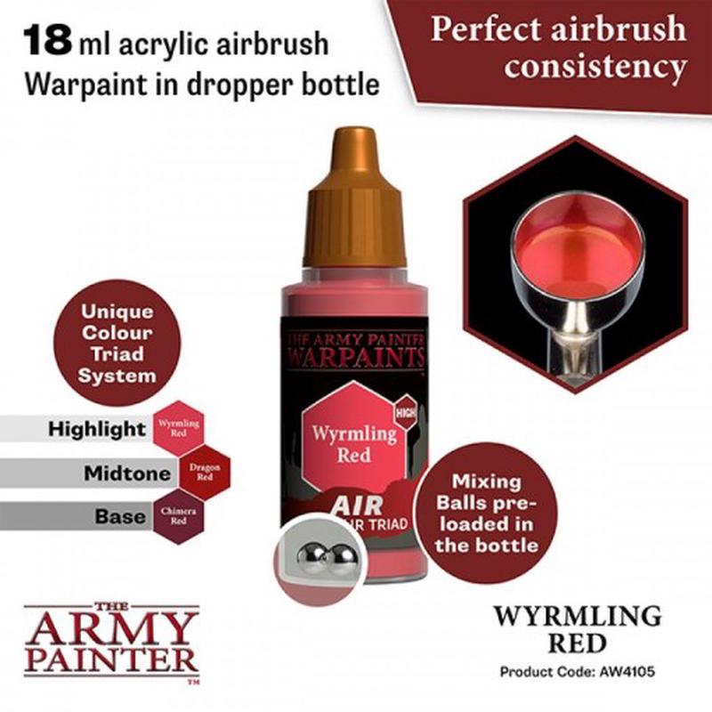 Warpaint Air: Wyrmling Red, 18ml.