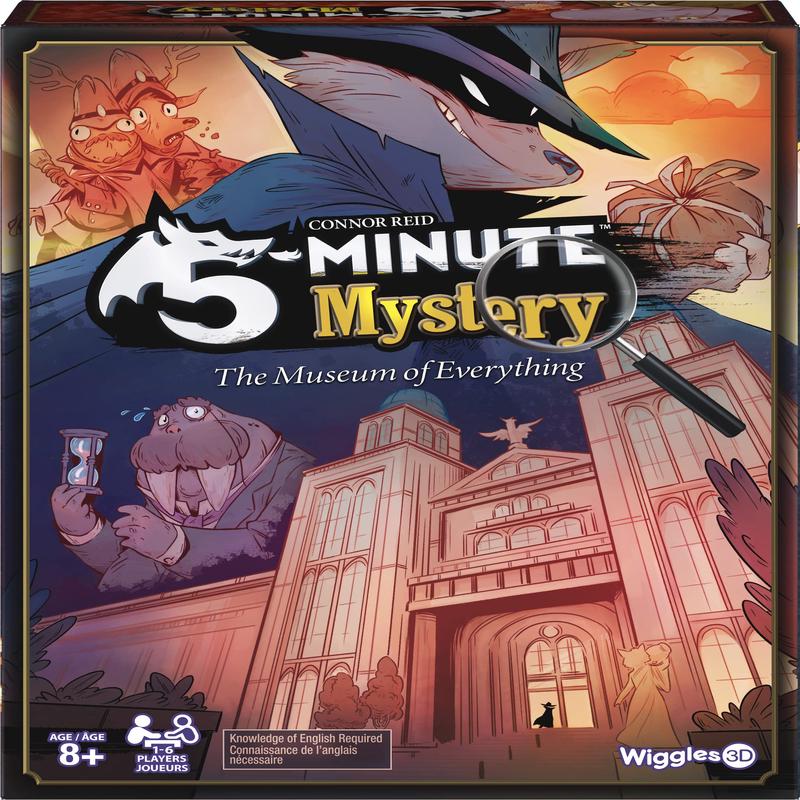 5-Minute Mystery By Wiggles 3D | A Real-Time, Co-Operative Mystery Game! | Fast-Paced Board Game | For Families, Ages 8 & Up | 1-6 Players