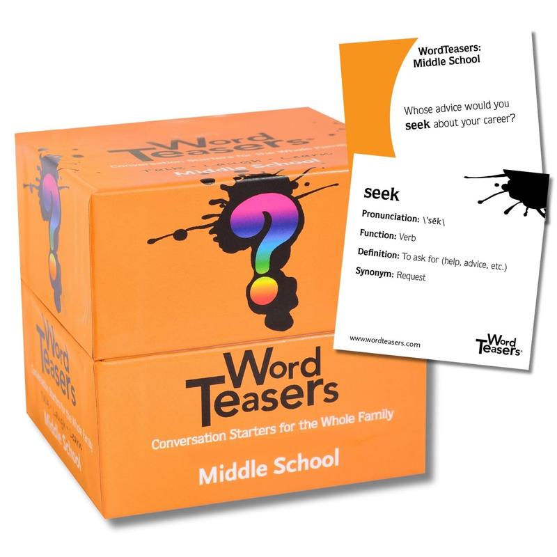 ? Word Teasers Middle School - Vocabulary Game For Kids 10-13 - Fun Family Conversation Starters - Reading Games For Middle Scho