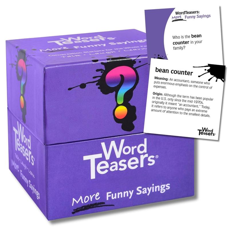 ? Word Teasers More Funny Sayings - Even More Funny Word Game & Conversation Starter For Kids, Teens & Adults - Idiom Game - Fam