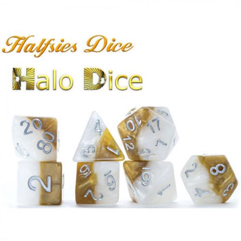 7-Die Set Halfsies- Halo Dice