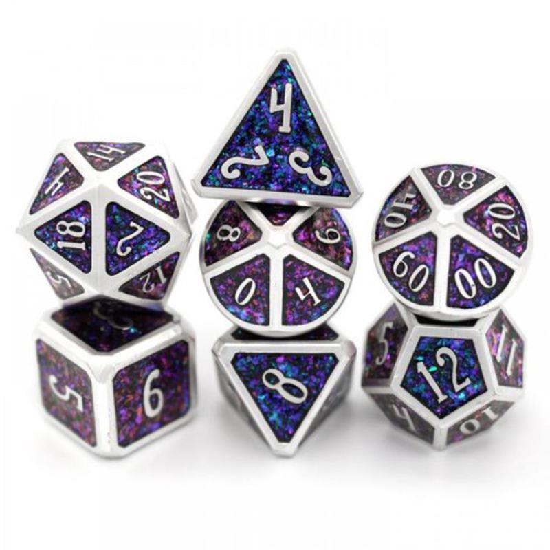 Dice Envy 7 Die Set Purple Dragon