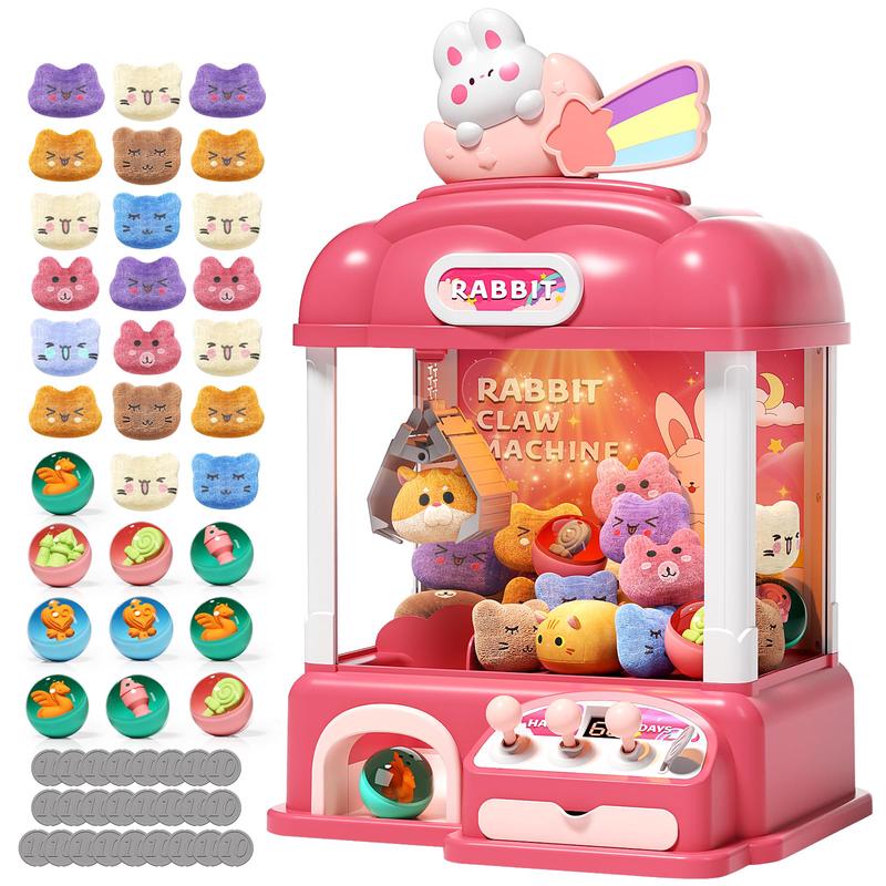 Aiqi 55 PCS Large Kids Claw Machine, Candy Vending Grabber, Prize Dispenser Toys for Girls and Boys, Electronic Claw Game Machin