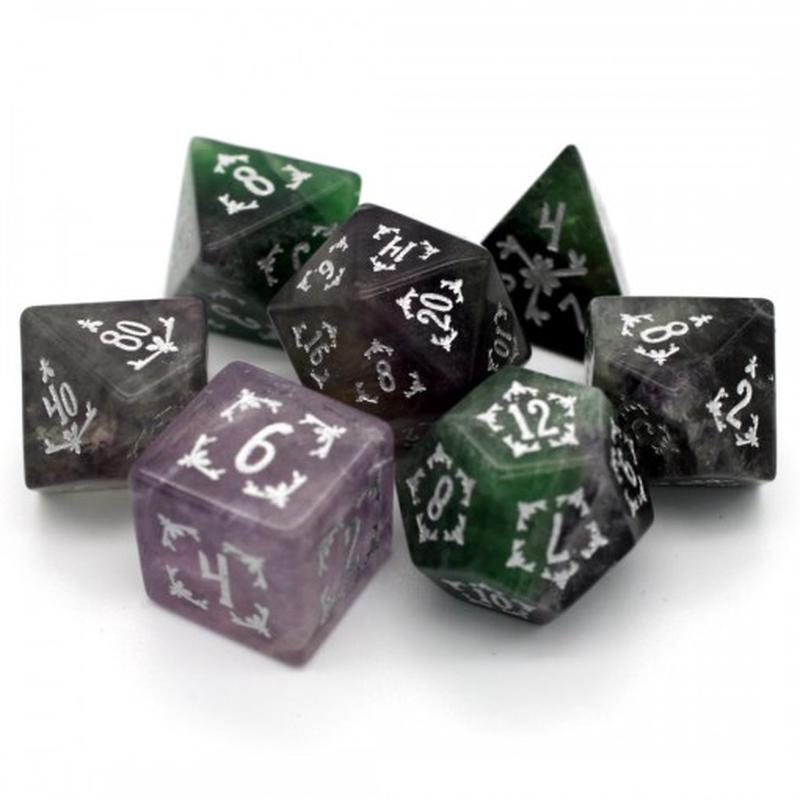 Dice Envy 7 Die Set Stone Archdruid