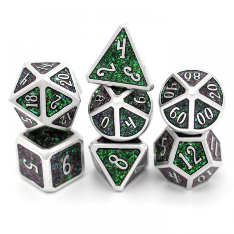 Dice Envy 7 Die Set Green Dragon