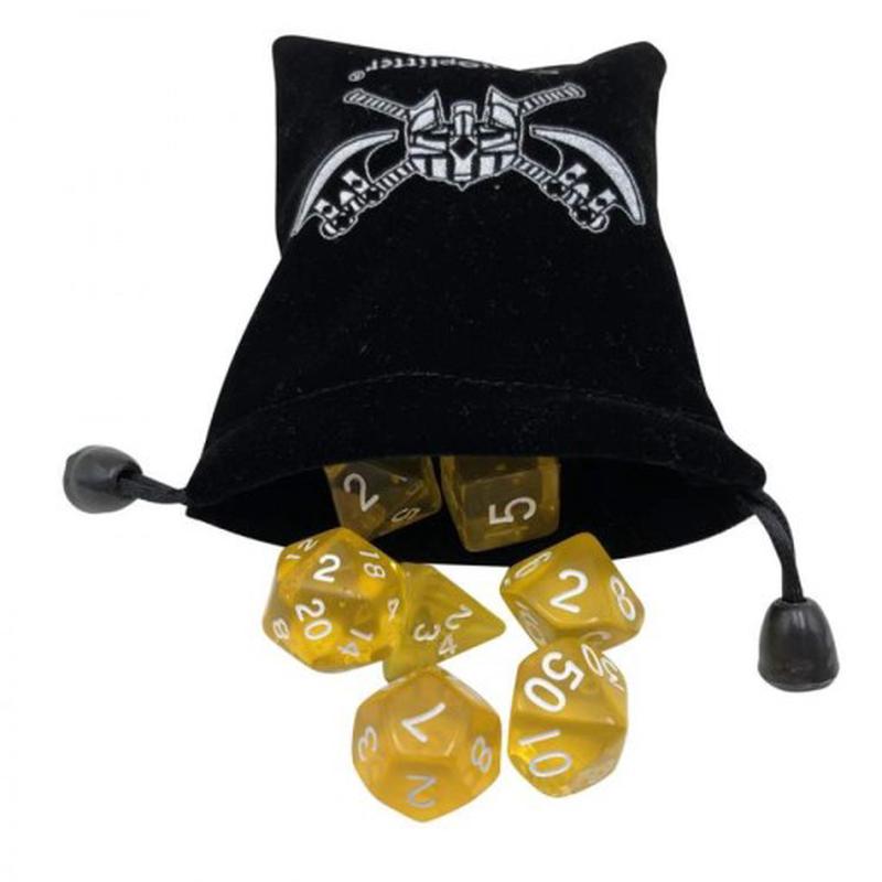 Translucent Dice 7 Die Set Yellow