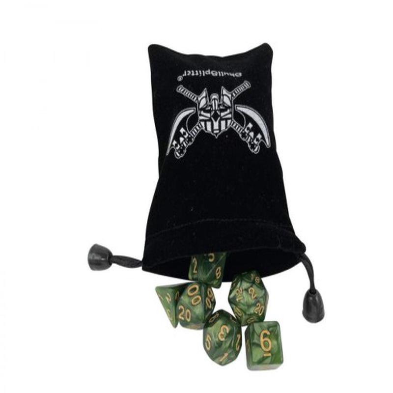 Marbled Dice 7 Die Set Olive