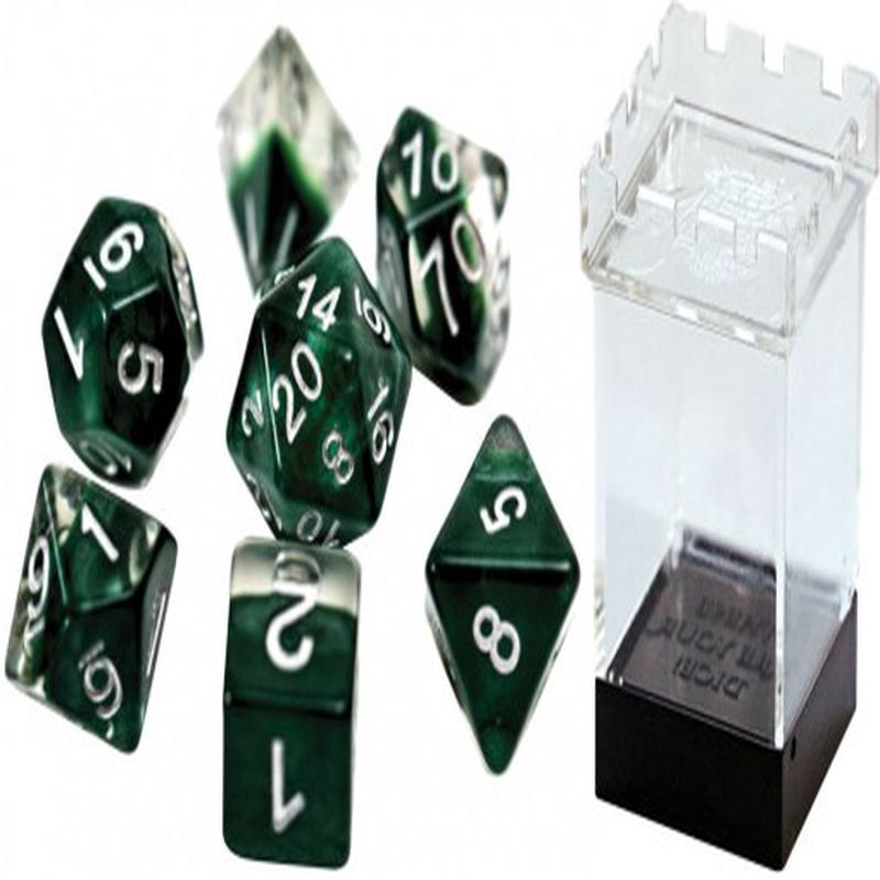 Neutron Dice: 7 Die Polyhedral Set Hunter
