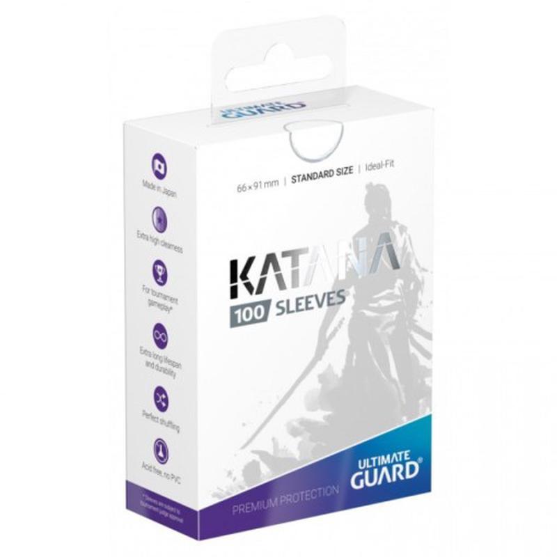 Katana Sleeves Standard Size 100 ct Transparent