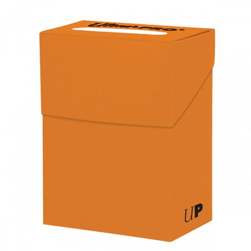 Ultra Pro Solid Deck Box Pumpkin Orange