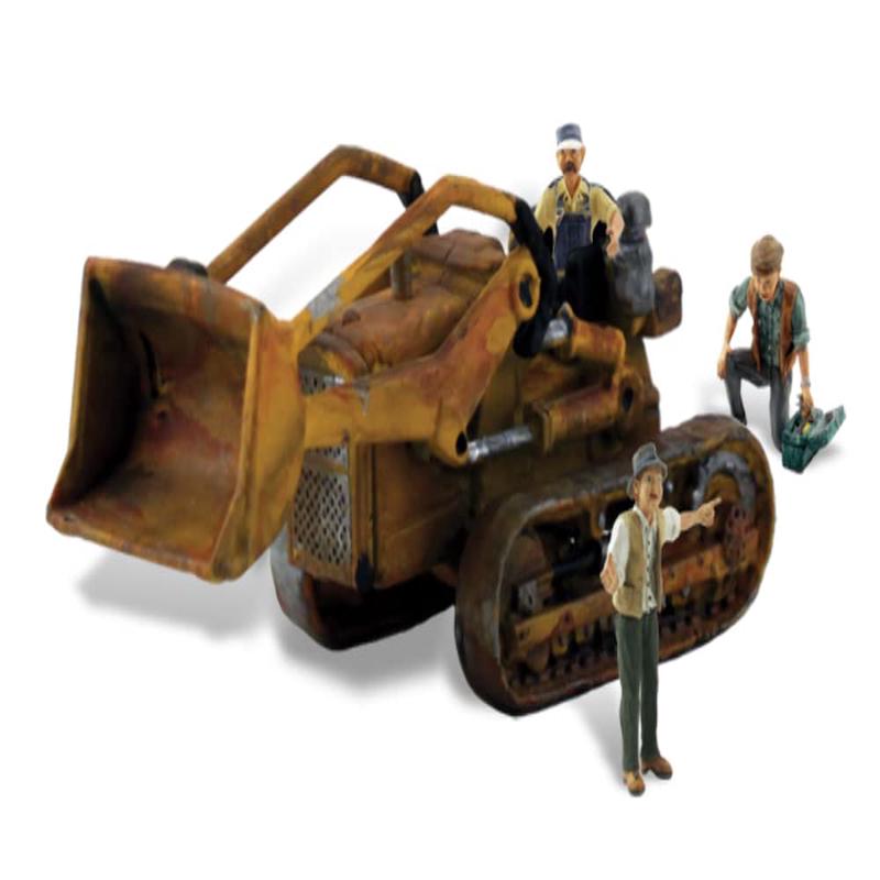 Autoscene Fritzs Front Loader W/Figures Ho Scale Woodland Scenics