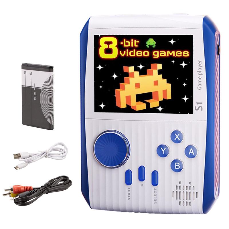 Besosay Kid Mini Handheld Retro Games Console Built in 666 Classic Games Portable Handheld Video Games Console 3 Inch Screen 1020mAh Battery Christmas Birthday Present Game Player for Boy Girl