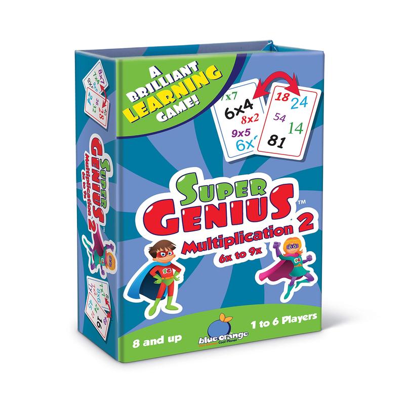 Blue Orange Games Super Genius - Multiplication 2 Card Game