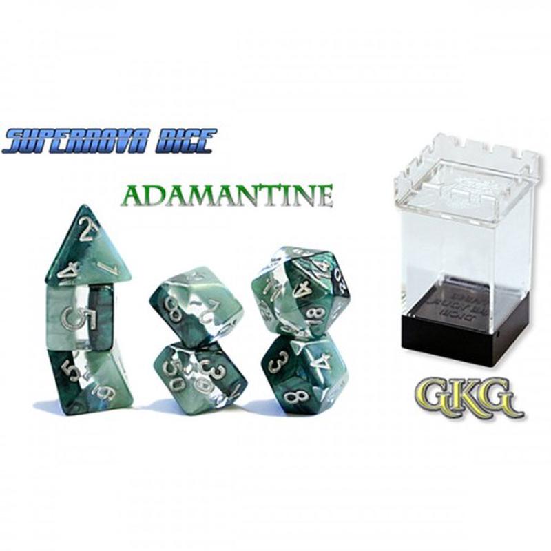 Supernova Dice: 7 Die Polyhedral Set Adamantium