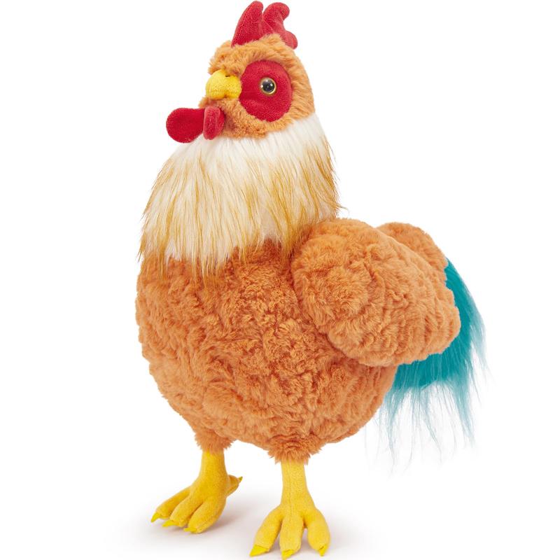 18 Inch Big Chicken Stuffed Animal Cuddly Realistic Chicken Plush Toy Gaint Rooster Stuffed Animals Soft Stuffed Farm Animal Plushie for Kids Girls Boys on Christmas Easter Birthday Party Decor
