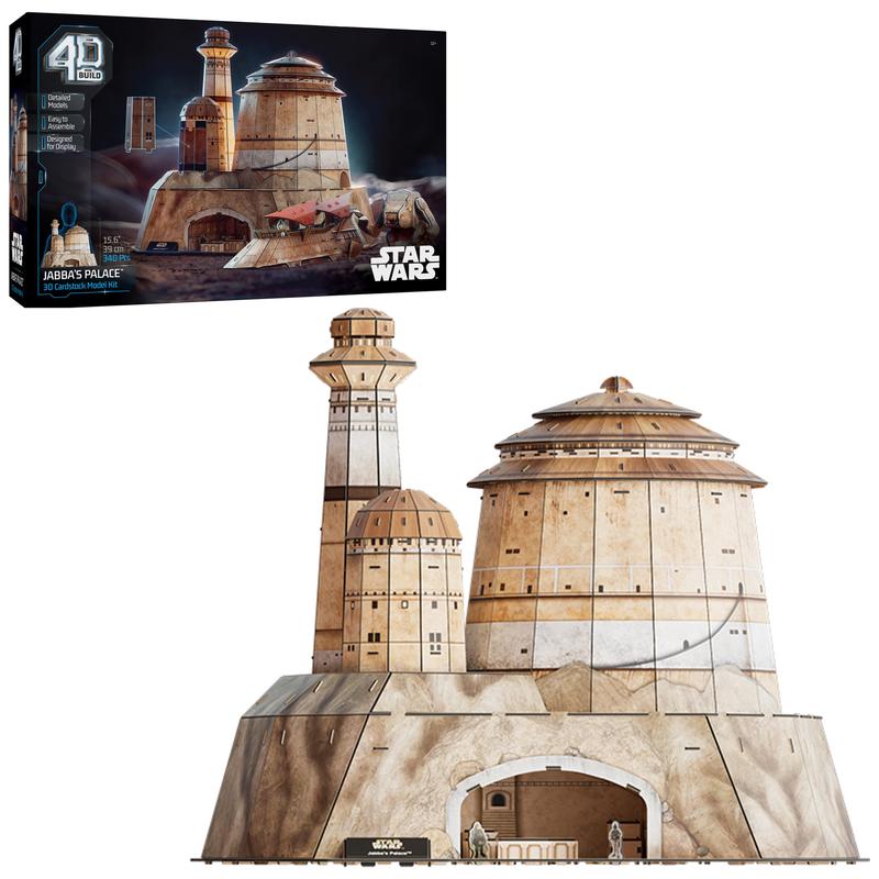 4D Build Star Wars Jabbas Palace 3D Model Kit Star Wars Collectibles & Desk D?cor mature-themed Puzzles Building Toys 3D Puzzles for mature-themeds & Teens 340 Pieces for Ages 12 & Up