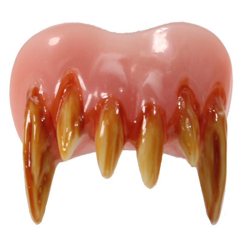 Billy-Bob Top Set Of Creepy Werewolf Teeth With Fangs