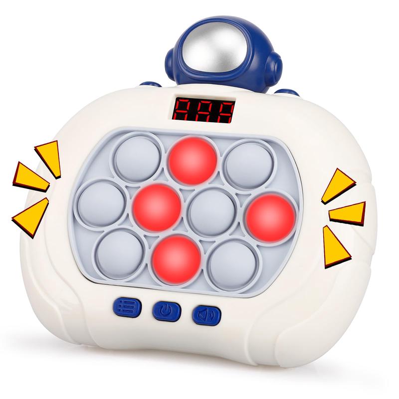 Blackma Fast Push Game Pop Fidget Toys For Kids, Fast Push Bubble Game, Handheld Puzzle Game Sensory Toys With Led Screen, Quick